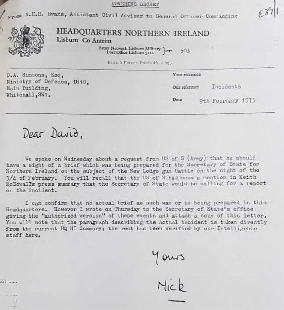 Authorised Version New Lodge Six Massacre